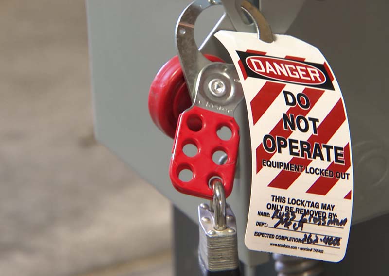 Consignación de equipos LOTO Lockout-Tagout